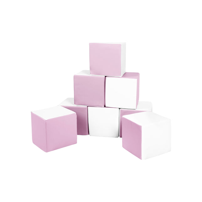 Soft Play Cubes (28cm Blocks), Pastel Pink