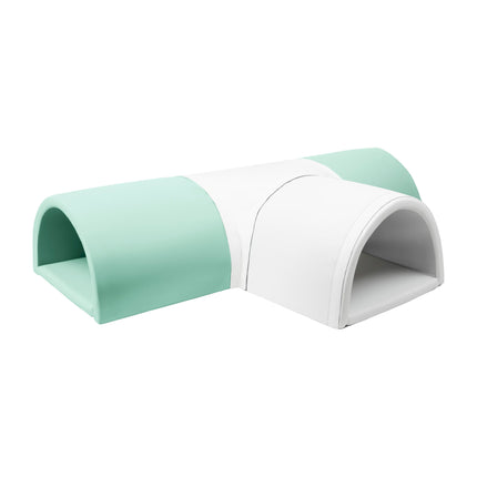 Soft Play T-Shaped Tunnel, 4 Pieces, Pastel Mint