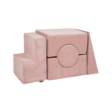 Cylinder 5-Piece Playsystem, Chunky Corduroy Powder Pink