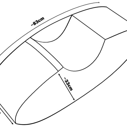 One Seated Rocker, Replacement Cover