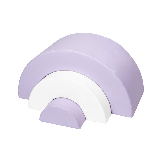 Rainbow Soft Play Set, Lilac & White