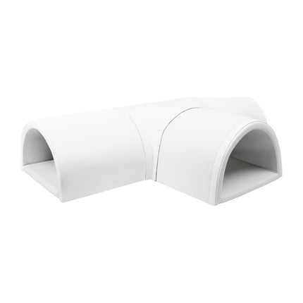 Soft Play T-Shaped Tunnel, 4 Pieces, White