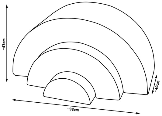 Rainbow Soft Play Set, Replacement Covers