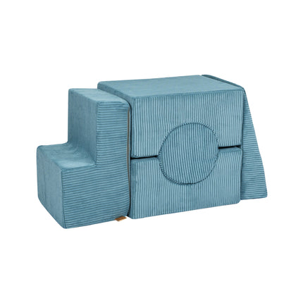 Cylinder 5-Piece Playsystem, Chunky Corduroy Turquoise