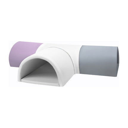 Soft Play T-Shaped Tunnel, 4 Pieces, Purple