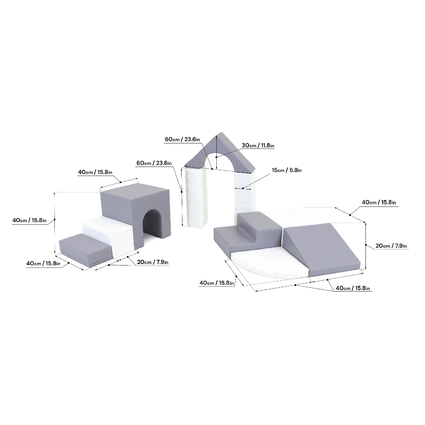 The Playground BUNDLE | Grey & White