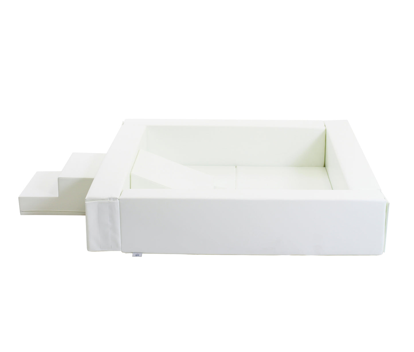 Soft Play Square Ball Pit, 130cm/4ft, White