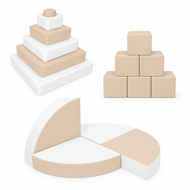 The Stacker BUNDLE, Beige & White