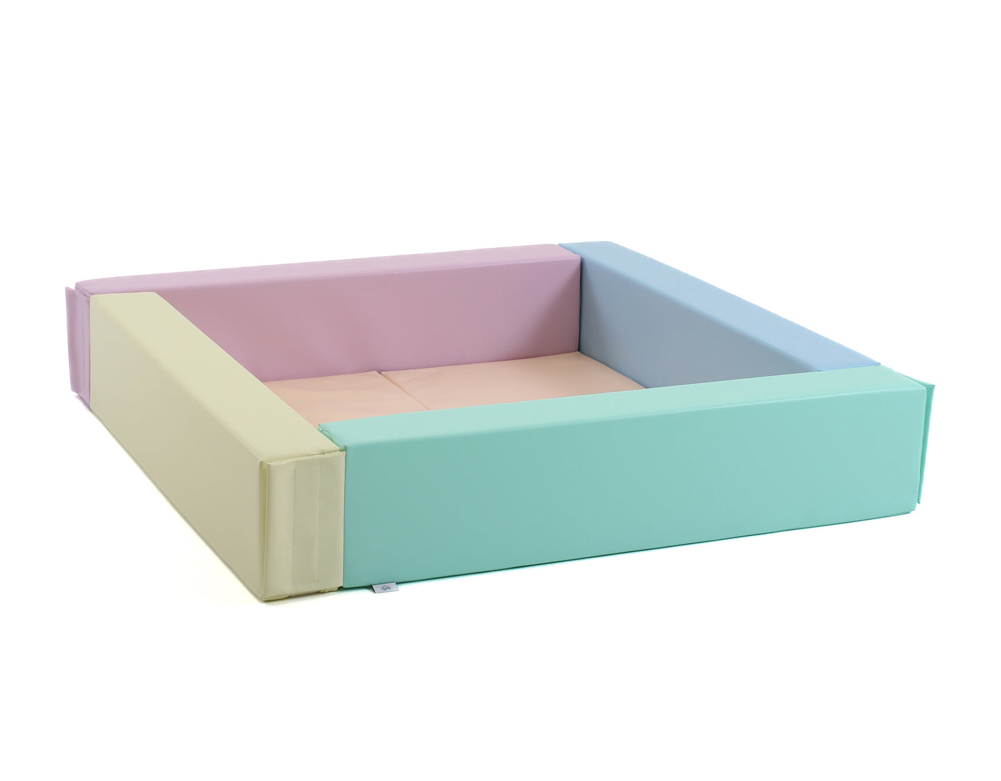 Soft Play Square Ball Pit, 130cm/4ft, Pastel