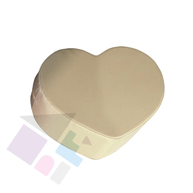 Beige Soft Play Heart Shape, Decorative Foam Blocks for Kids