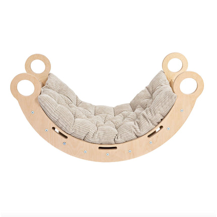 Wooden Rocker with Cushion, Large