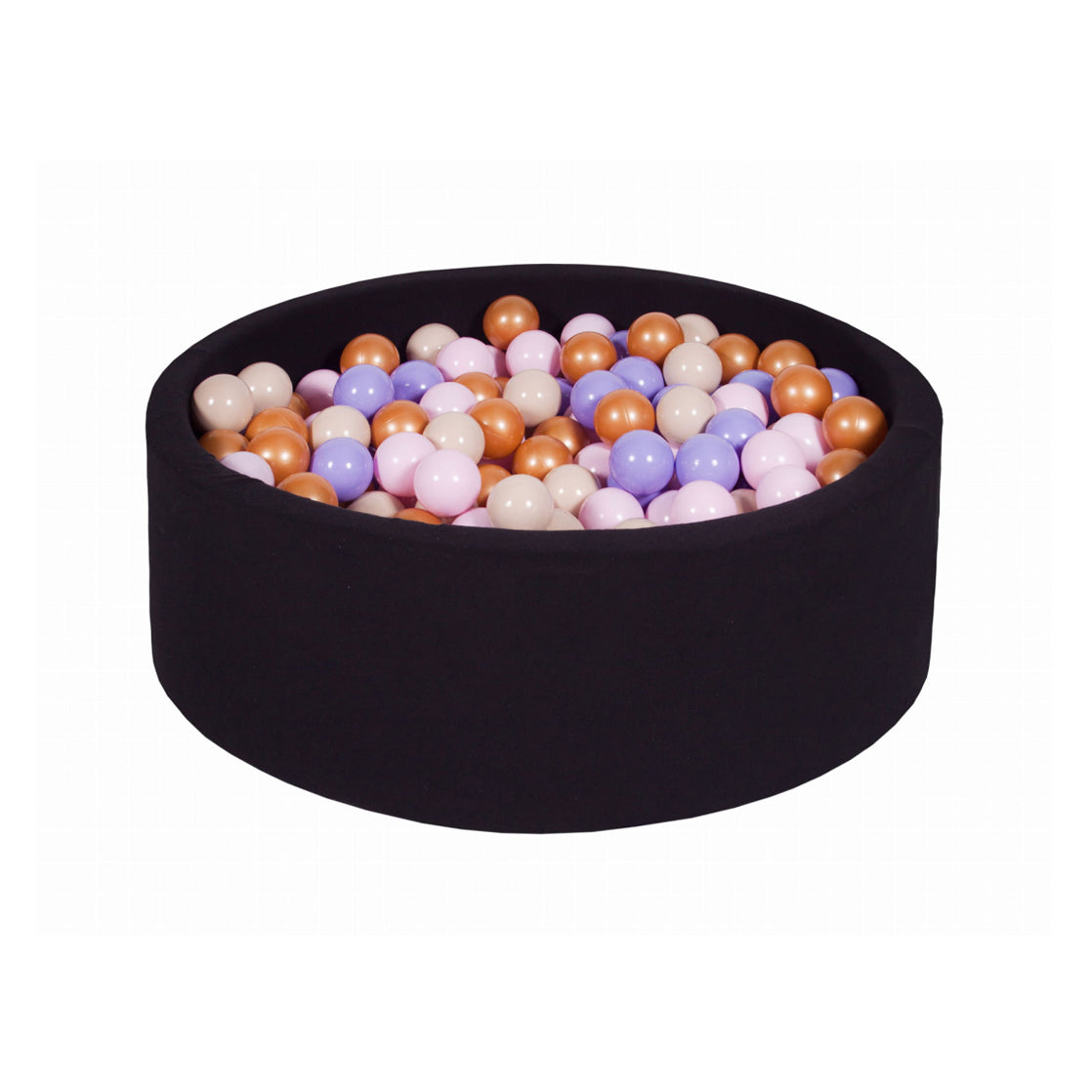 Cotton Round Ball Pit | Black (Choose your own ball colors)