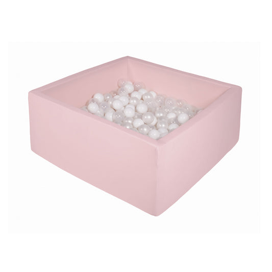 Cotton Square Ball Pit, Pink (Choose your own ball colours)