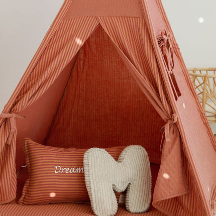 Stripes Teepee with Mat, Orange