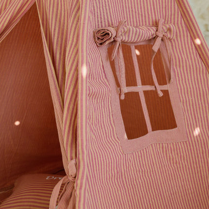 Stripes Teepee with Mat, Orange