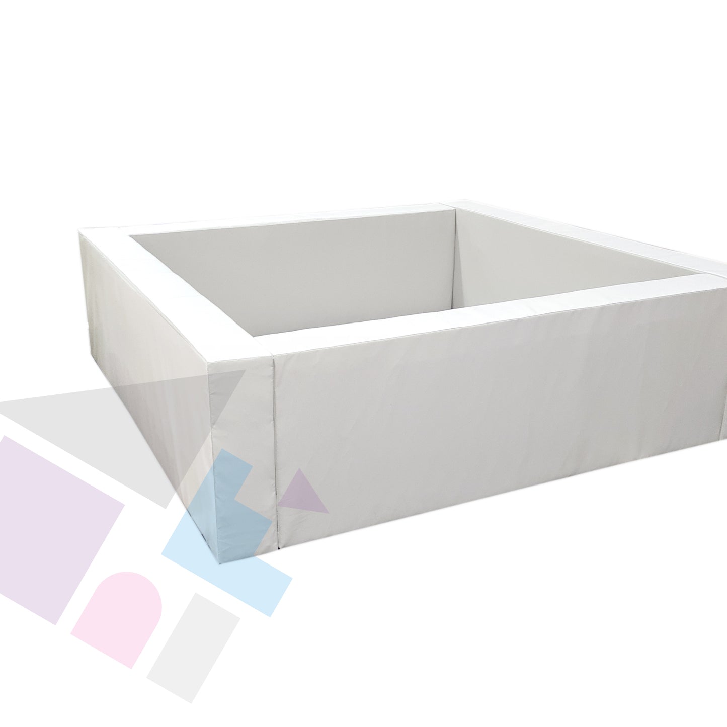 DELUXE Large Soft Play Square Ball Pit (from 4ft to 12ft) | Wood + Foam, Hook Attachments