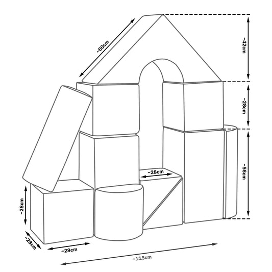 Castle Set (11 Pieces), Replacement Covers
