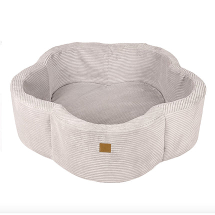 Corduroy Flower Ball Pit, Ecru