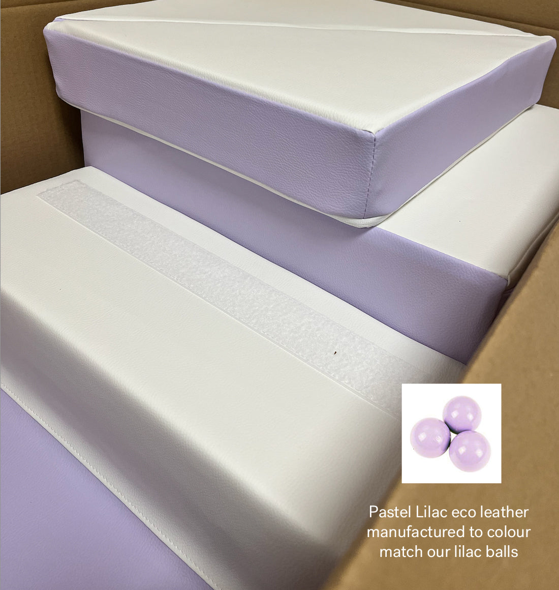 Rainbow Soft Play Set, Lilac & White