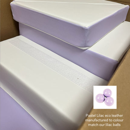 Pyramid Stacking Tower, Lilac & White