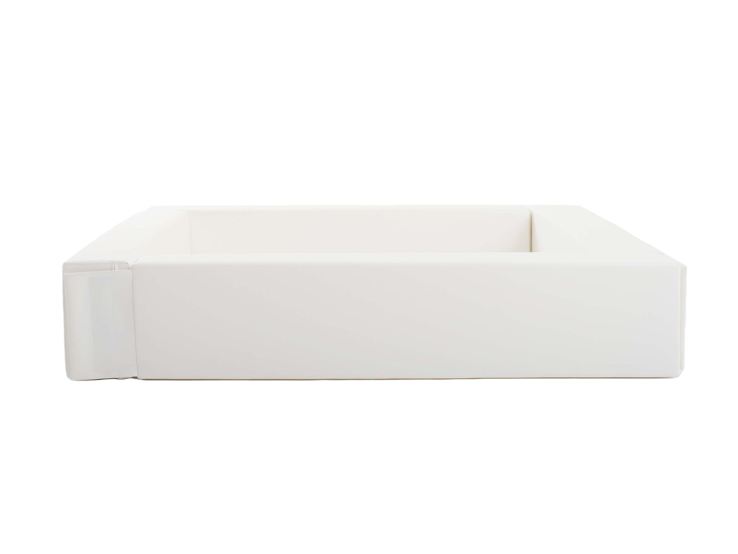 Soft Play Square Ball Pit, 130cm/4ft, White