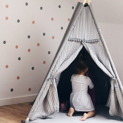 Malmo Teepee with Mat, Grey