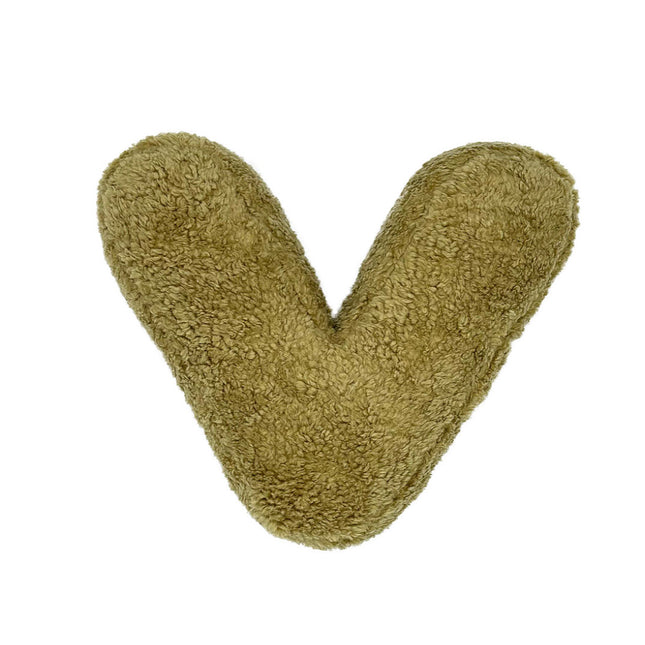 Bouclé Letter Cushion, Olive