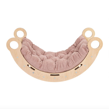 Wooden Rocker with Cushion, Large