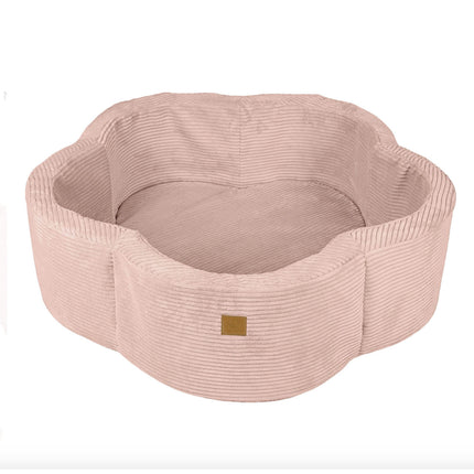 Corduroy Flower Ball Pit, Powder Rose