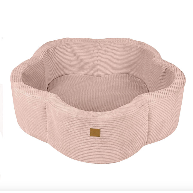 Corduroy Flower Ball Pit, Powder Rose