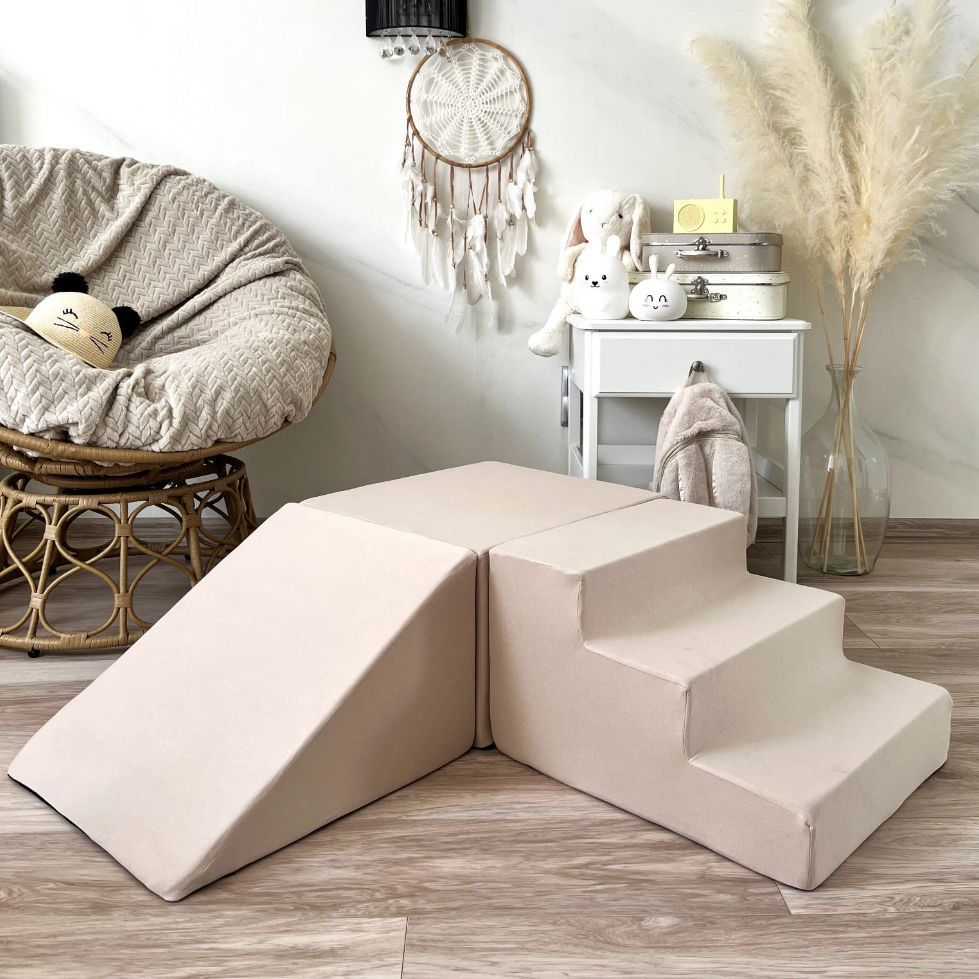 3 Piece Foam Playset, Beige