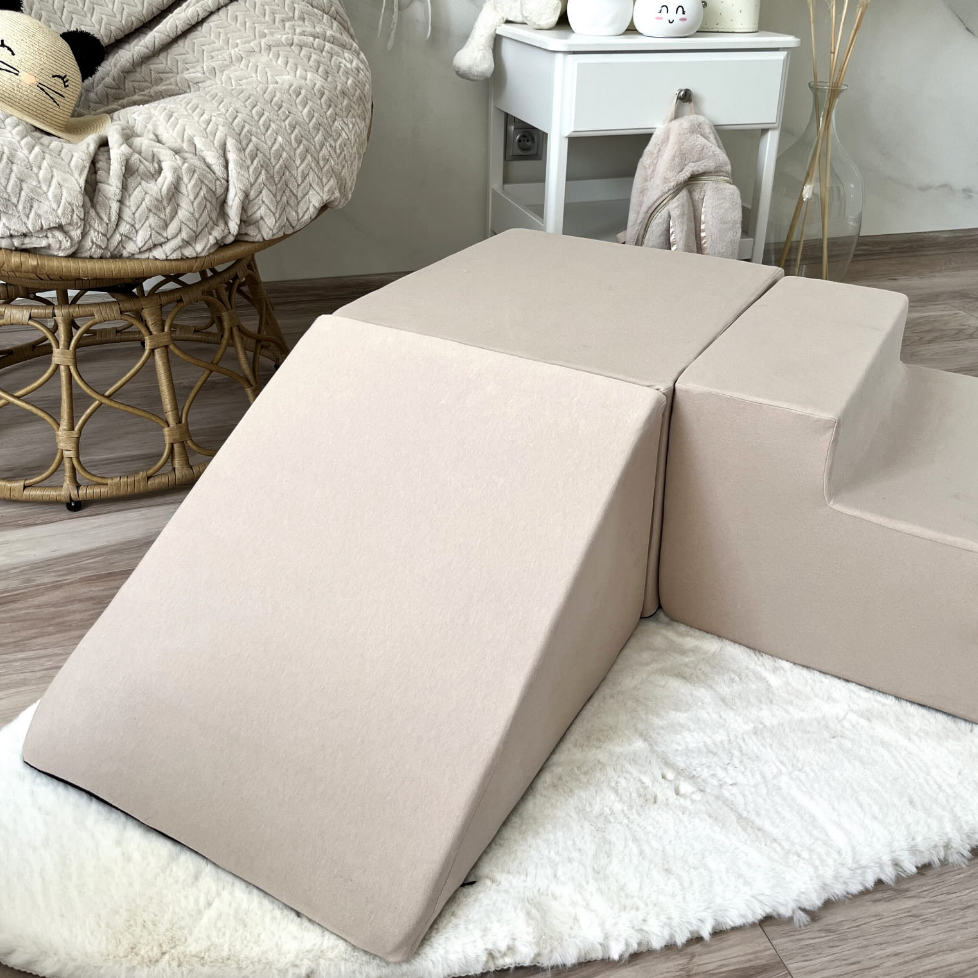 3 Piece Foam Playset, Beige