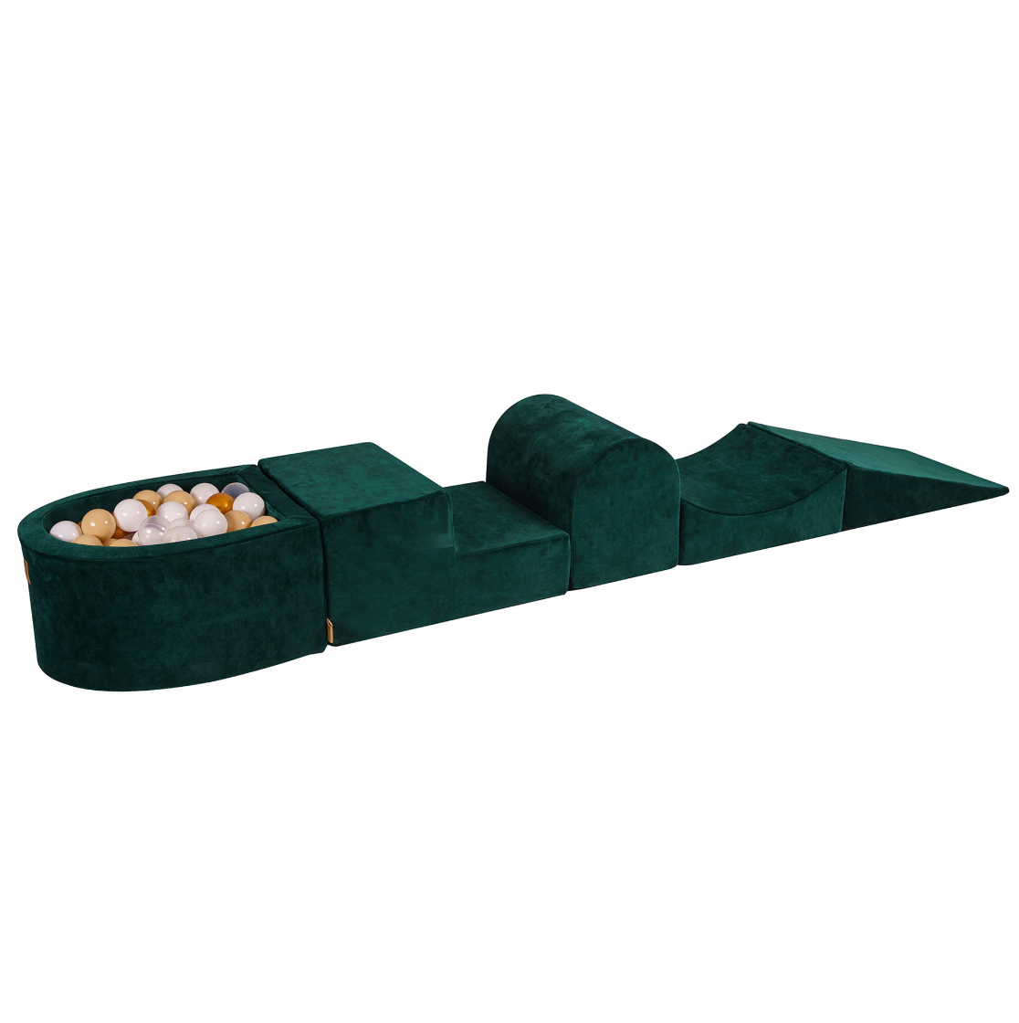 Playsystem with Ball Pit, Velvet Emerald Green