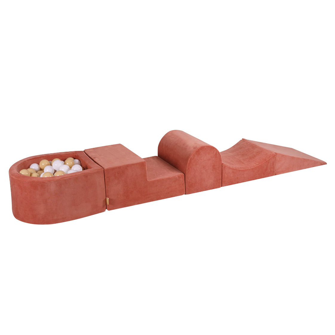 Playsystem with Ball Pit, Velvet Marsala Orange