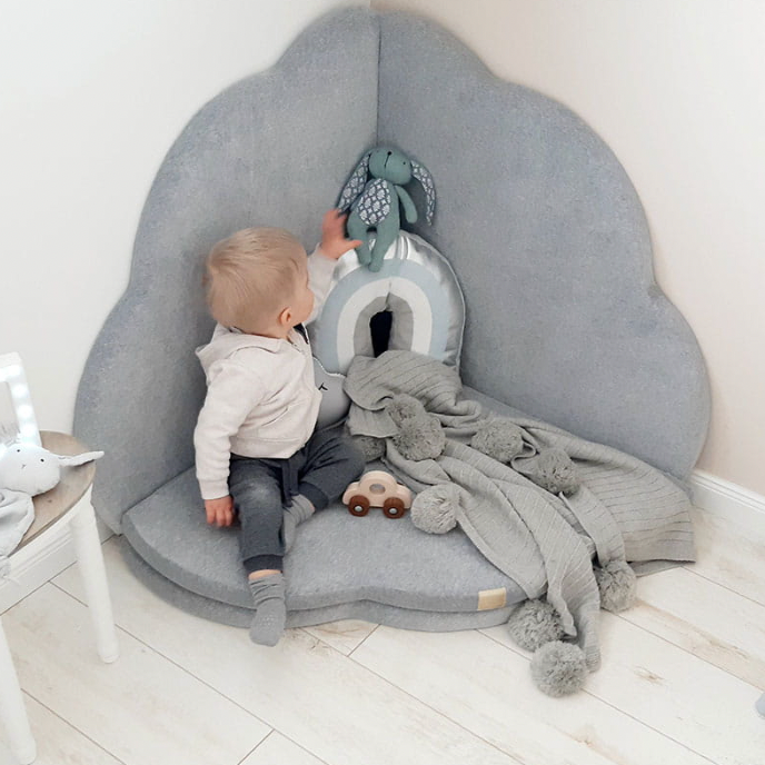 Cloud Play Mat Grey Soft Play Kingdom