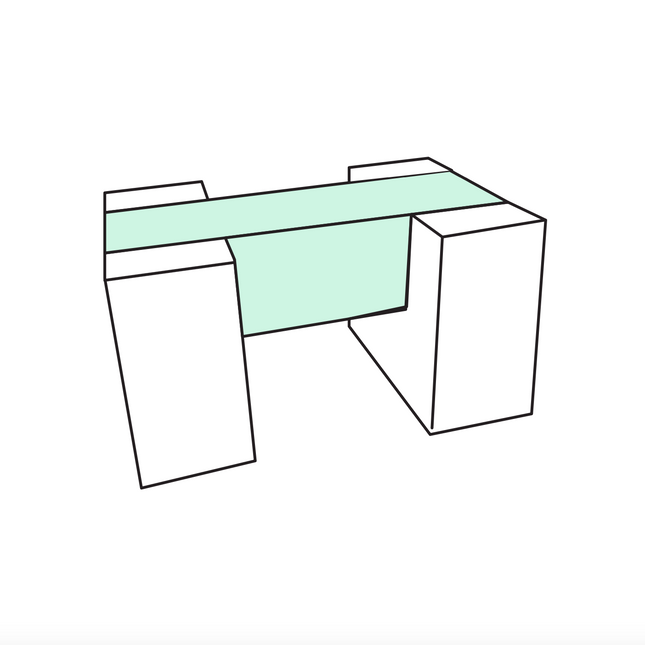 Balance Beam (Stand-Alone), Pastel Mint & White