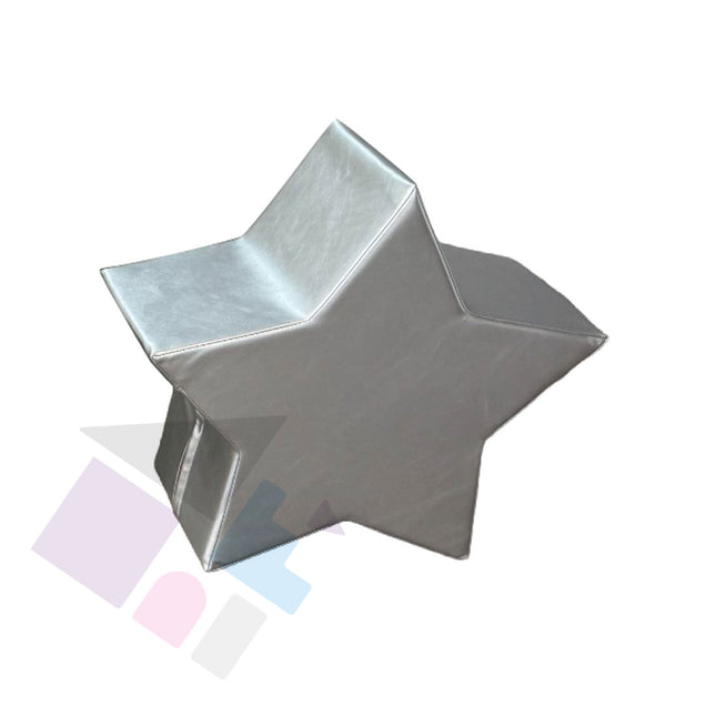 Silver Soft Play Star Shape, Decorative Foam Blocks for Kids