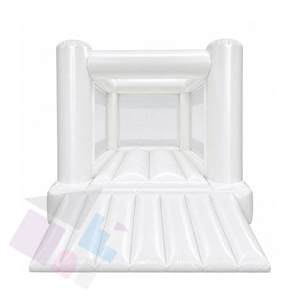 Kids 4-Post Combi Front Slide + Netted Bouncy Castle