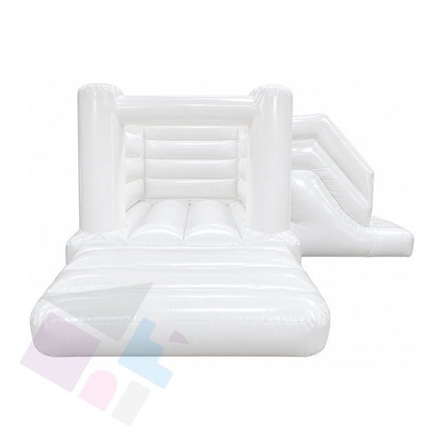 Kids 4-Post Combi Slide + Bouncy Castle