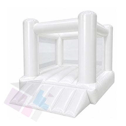 Kids 4-Post Combi Front Slide + Netted Bouncy Castle