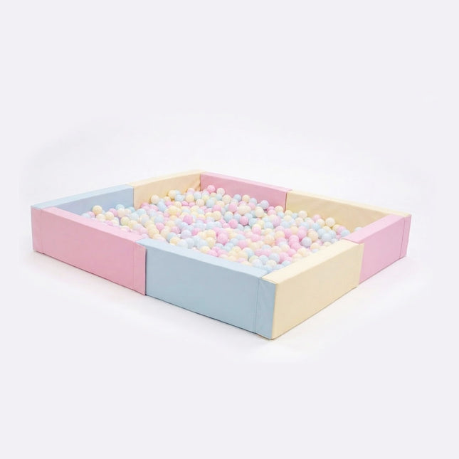 XL Soft Play Square Ball Pit, 180cm/6ft, Various Colours (Ball Pit Only, No Balls)