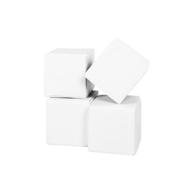 Soft Play Cubes (28cm Blocks), White