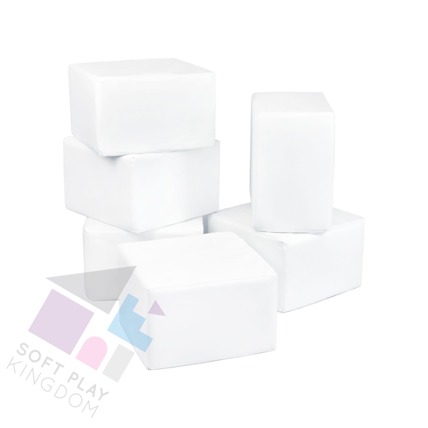 Large Building Blocks, White, 6 Pieces