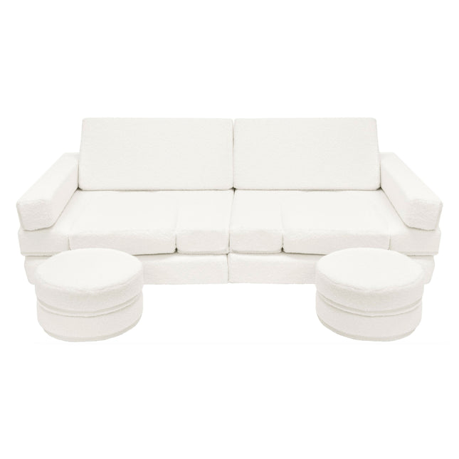 Bouclé Soft Modular Sofa Deluxe, Cream