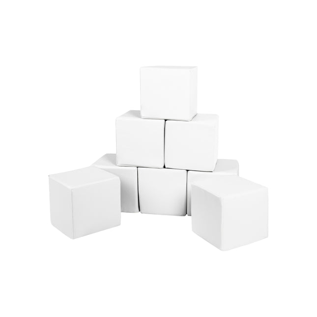 Soft Play Cubes (28cm Blocks), White