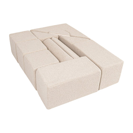 Bouclé Castle Set (11 Pieces), Beige
