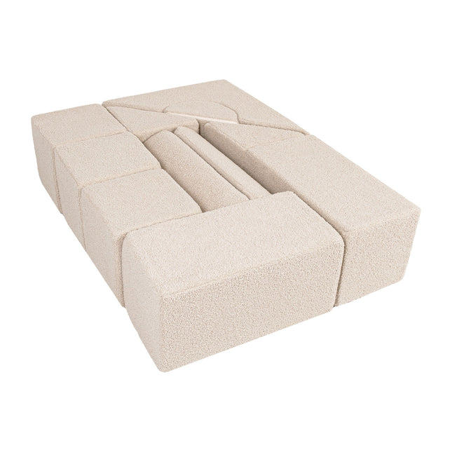 Bouclé Castle Set (11 Pieces), Beige