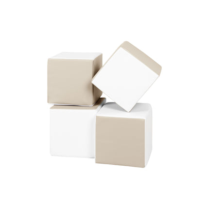 Soft Play Cubes (28cm Blocks), Beige