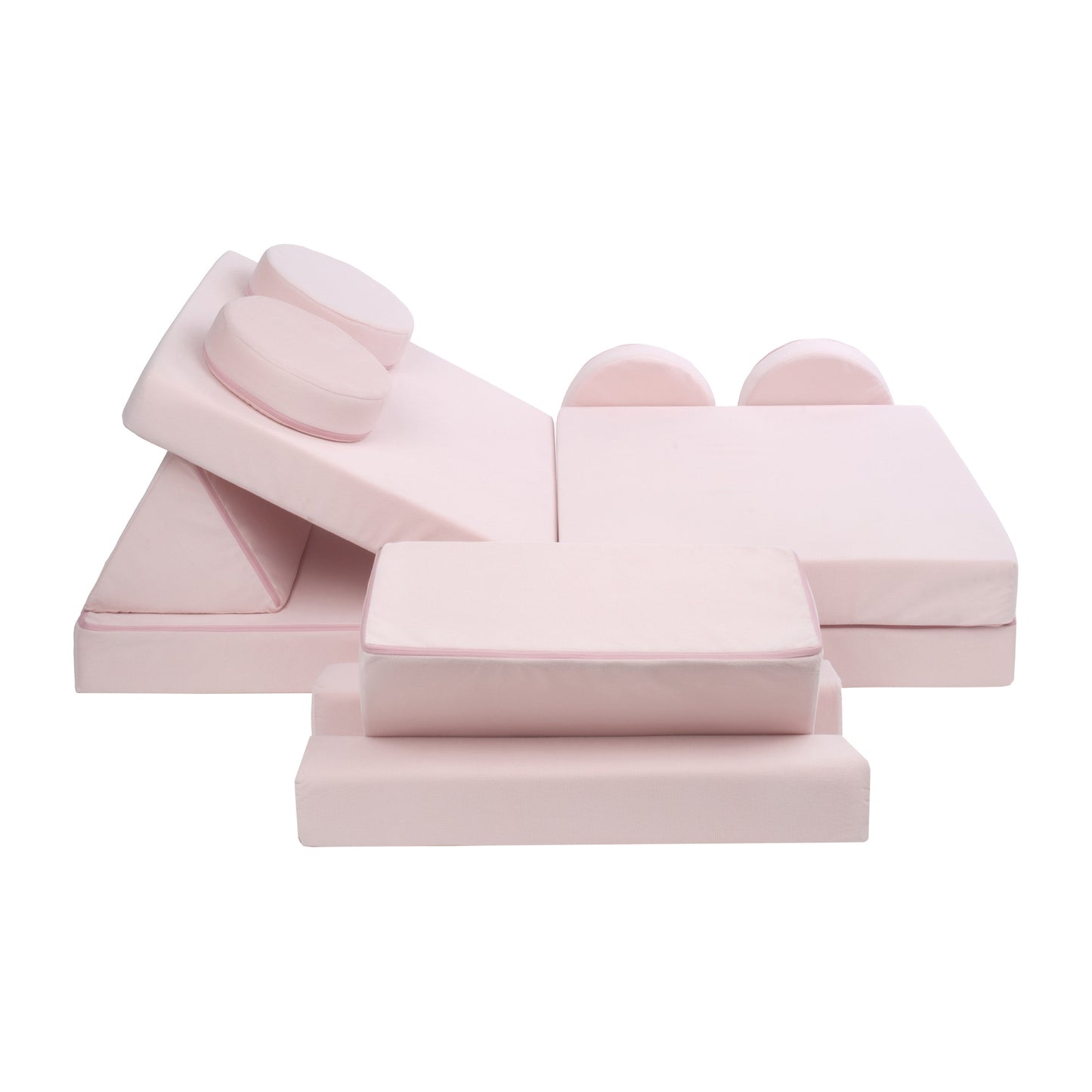 Soft Modular Sofa, Pastel Pink