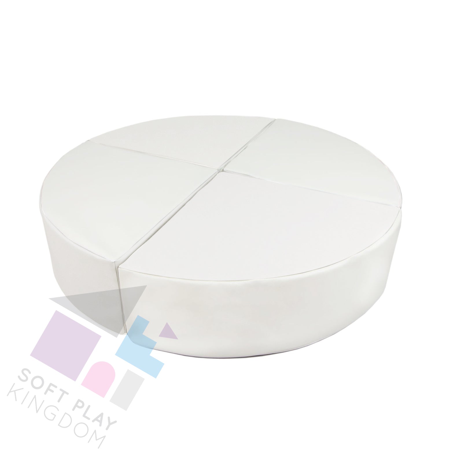 Circle Stacking Blocks, White – Soft Play Kingdom
